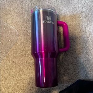 Stanley Pink and Purple Tumbler with Handle